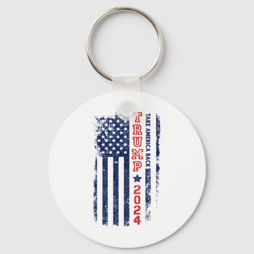 Trump 2024 Take America Back Election  Keychain