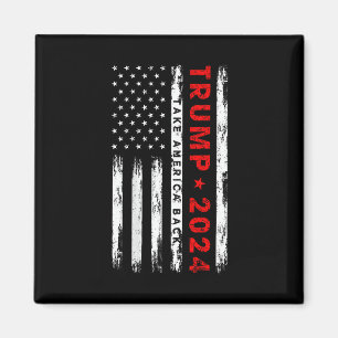 Trump 2024 Take America Back Election (on Back) Magnet