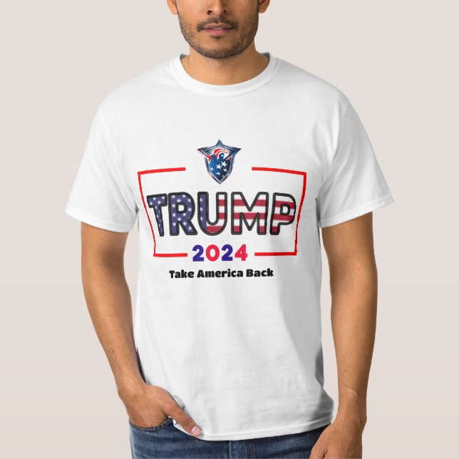 Trump 2024, Take America Back | FIX America Again T-Shirt (Front)