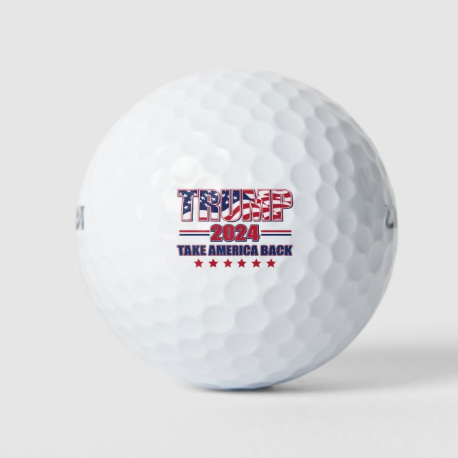 Trump-2024-Take-America-Back Golf Balls (Front)