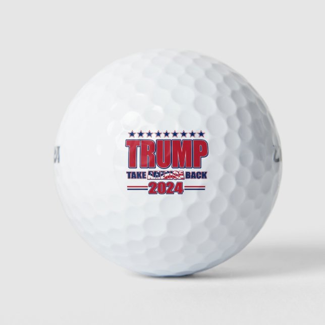 Trump-2024-Take-America-Back Golf Balls (Front)