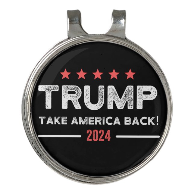 Trump 2024 Take America Back Golf Hat Clip (Front)