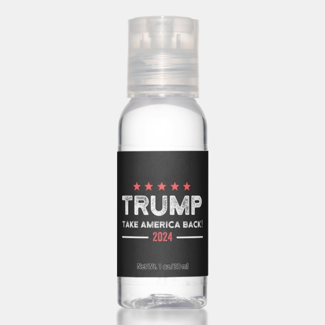 Trump 2024 Take America Back Hand Sanitizer (Front)