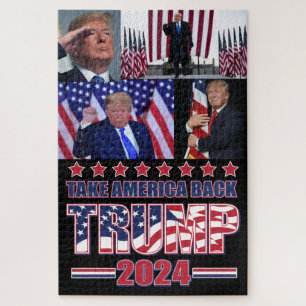 Trump 2024 Take America Back Jigsaw Puzzle