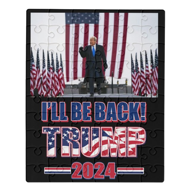 Trump 2024 Take America Back Jigsaw Puzzle (Puzzle Vertical)
