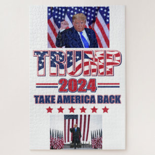 Trump 2024 Take America Back Jigsaw Puzzle