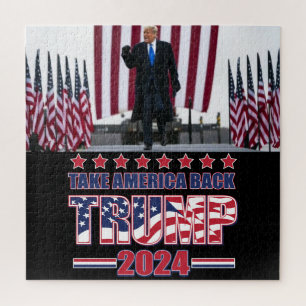 Trump 2024 Take America Back Jigsaw Puzzle