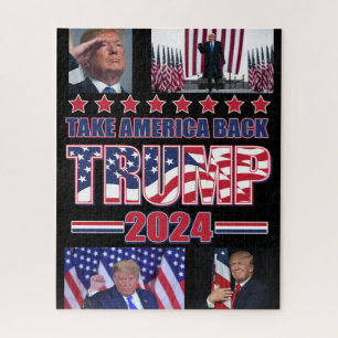 Trump 2024 Take America Back Jigsaw Puzzle