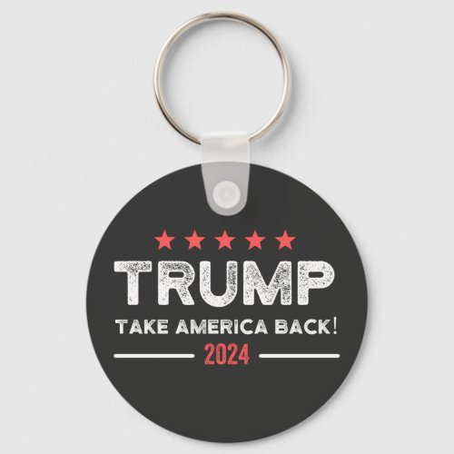 Trump 2024 Take America Back Keychain