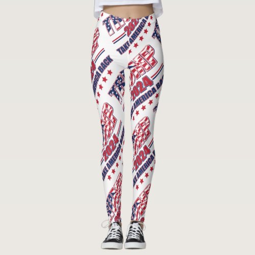 Trump 2024 Take America Back Leggings