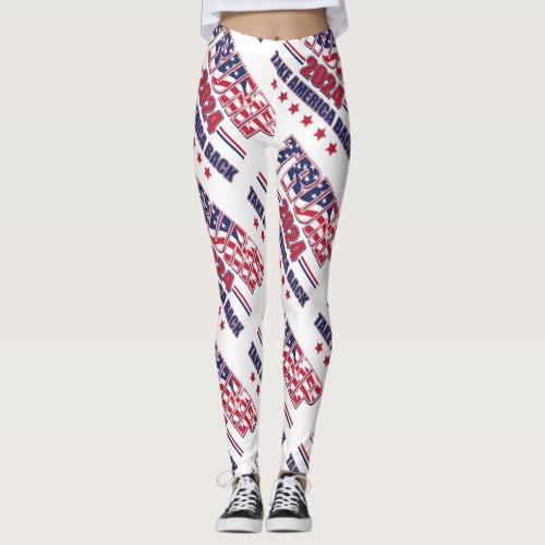 Trump 2024 Take America Back Leggings