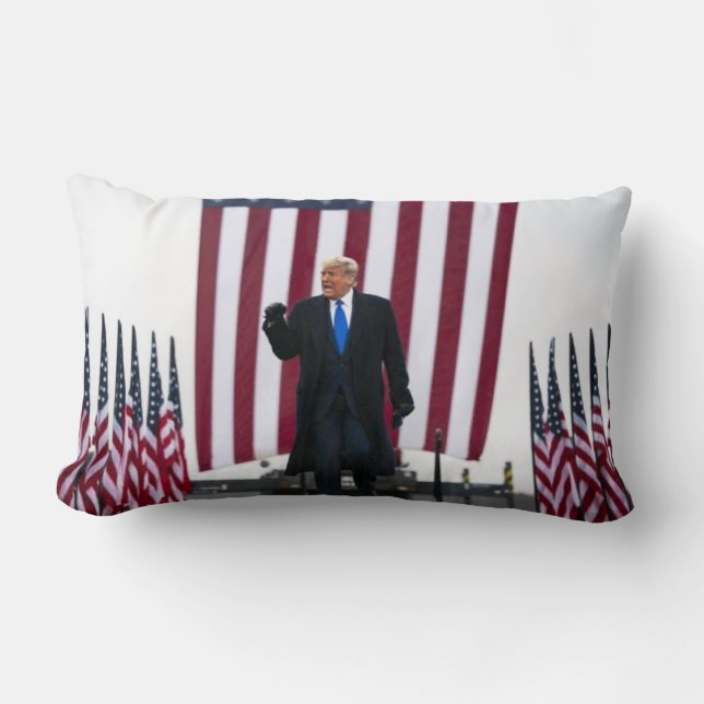 Trump 2024 Take America Back Lumbar Pillow (Front)