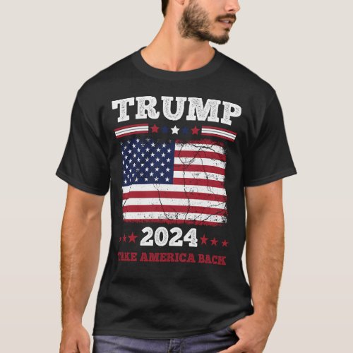 Trump 2024 Take America Back mens T_Shirt