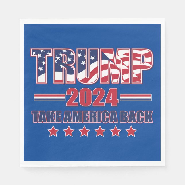 Trump 2024 Take America Back Napkins (Front)