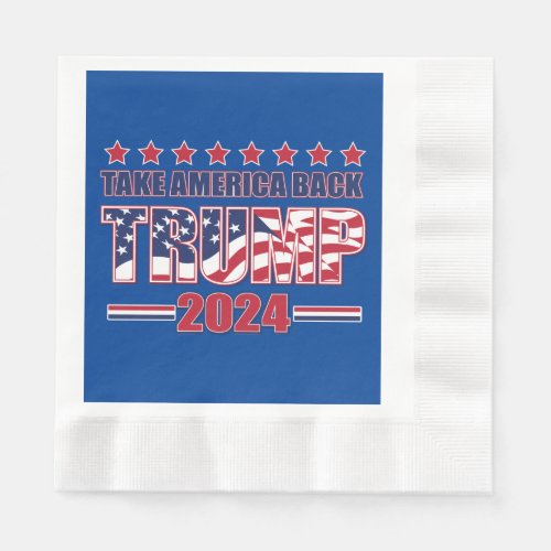 Trump 2024 Take America Back Napkins