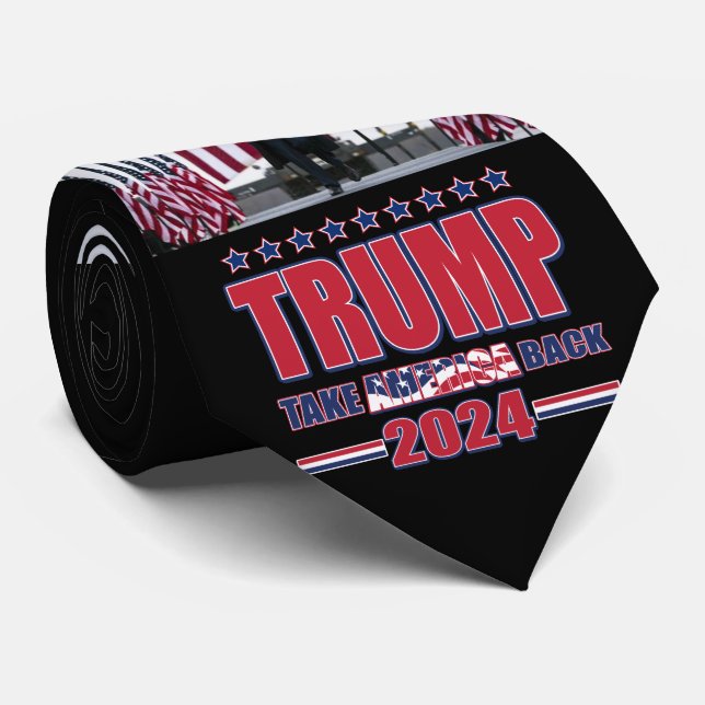 Trump 2024 Take America Back Neck Tie (Rolled)
