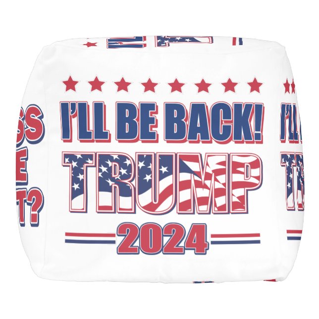 Trump 2024 Take America Back Outdoor Pouf (Left)
