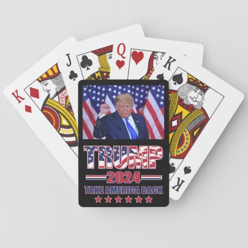 trump 2024 Take America Back Poker Cards