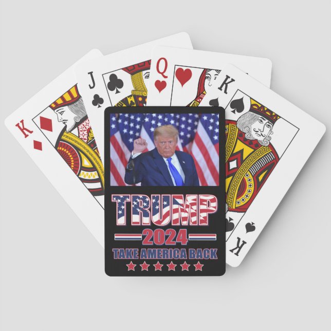 trump 2024 Take America Back Poker Cards (Back)