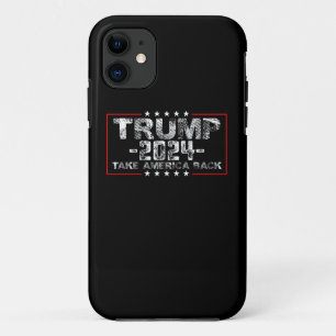 Trump 2024 Take America Back Politics Vintage iPhone 11 Case