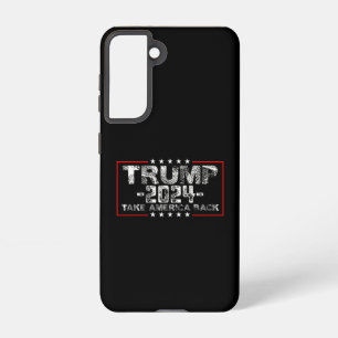 Trump 2024 Take America Back Politics Vintage Samsung Galaxy S21 Case