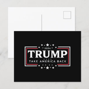 Trump 2024 Take America Back Postcard