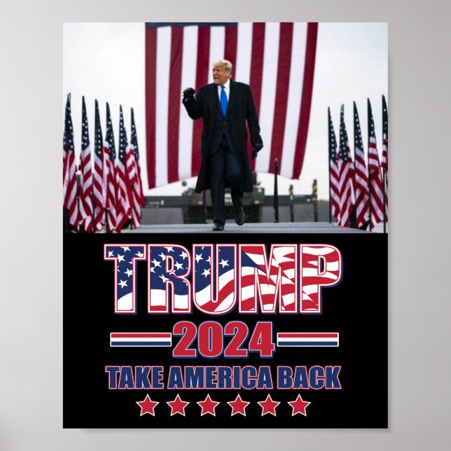 Trump 2024 Take America Back Poster (Front)