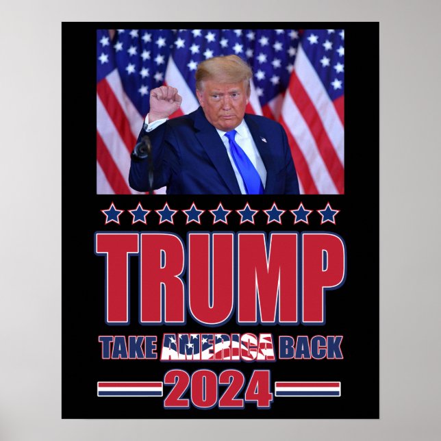 Trump 2024 Take America Back Poster (Front)