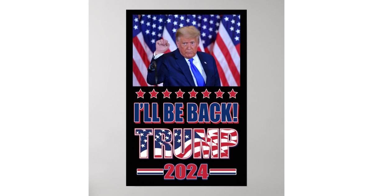 Trump 2024 Take America Back Poster Zazzle