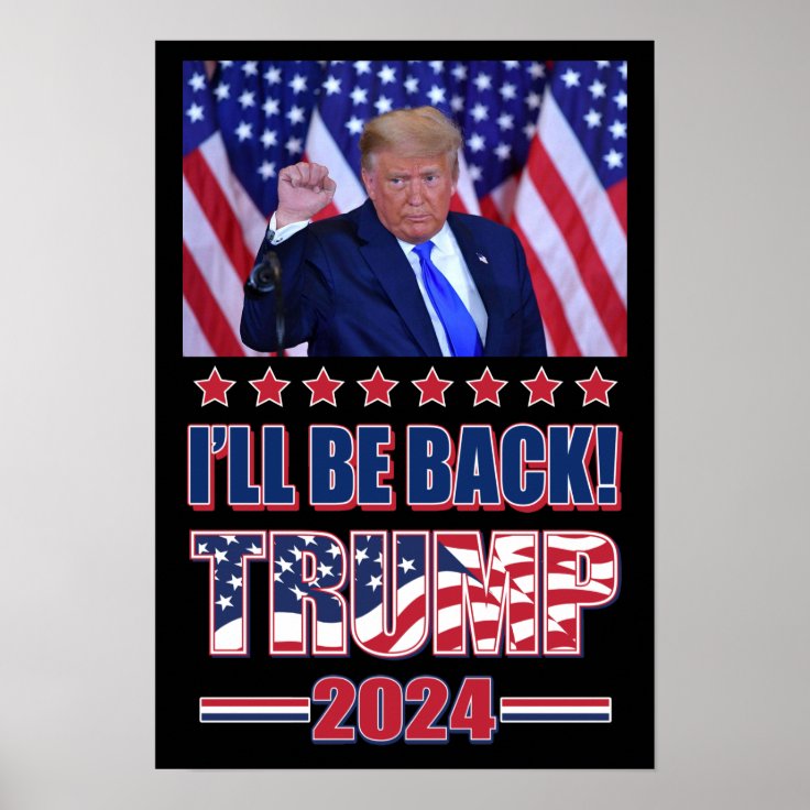 Trump 2024 Take America Back Poster Zazzle