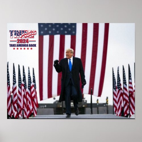 Trump 2024 Take America Back Poster