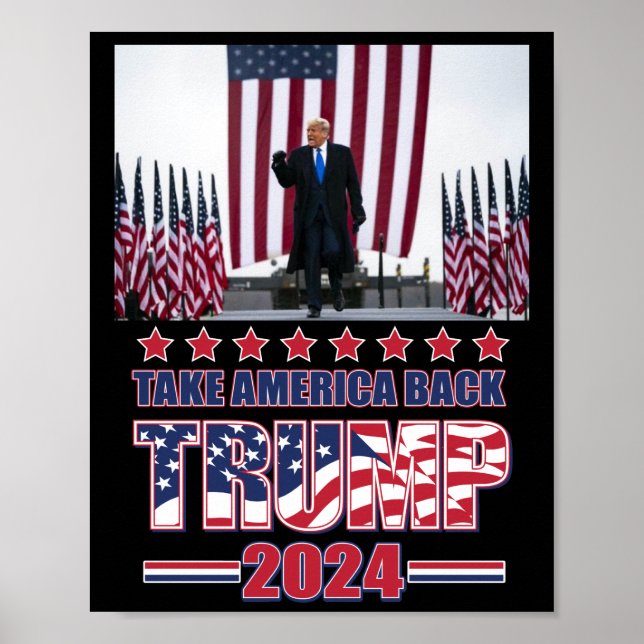 Trump 2024 Take America Back Poster (Front)