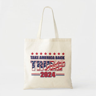 TRUMP-2024 Take America Back Tote Bag