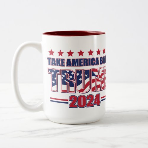 Trump 2024 Take America Back Two_Tone Coffee Mug