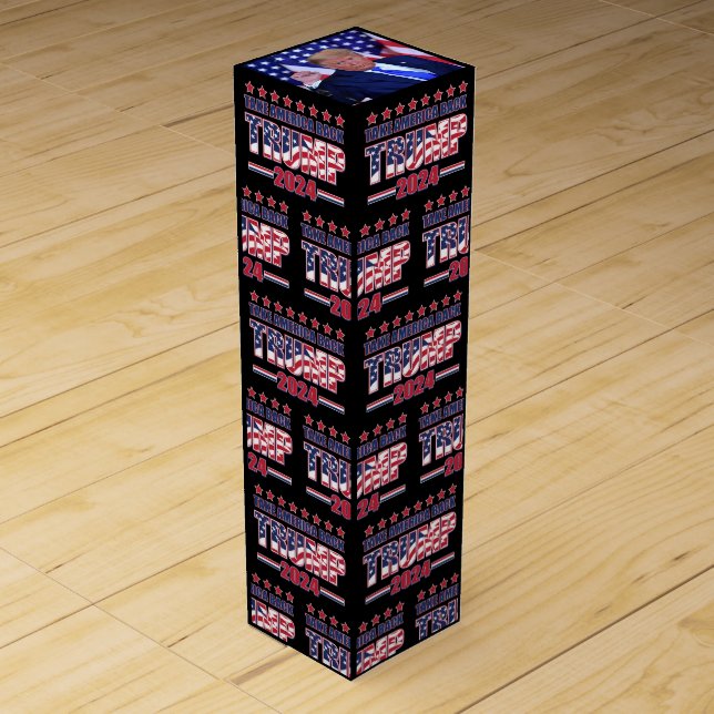 Trump 2024 Take America Back Wine Box (Front)