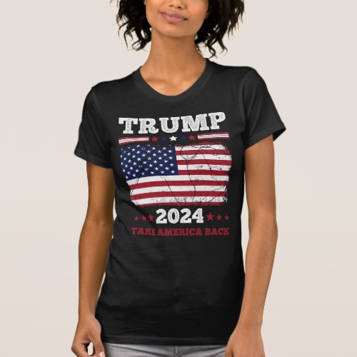 Trump 2024 Take America Back Womens T_Shirt