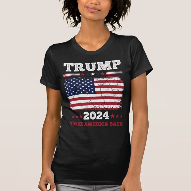 Trump 2024: Take America Back Women's T-Shirt (Front)