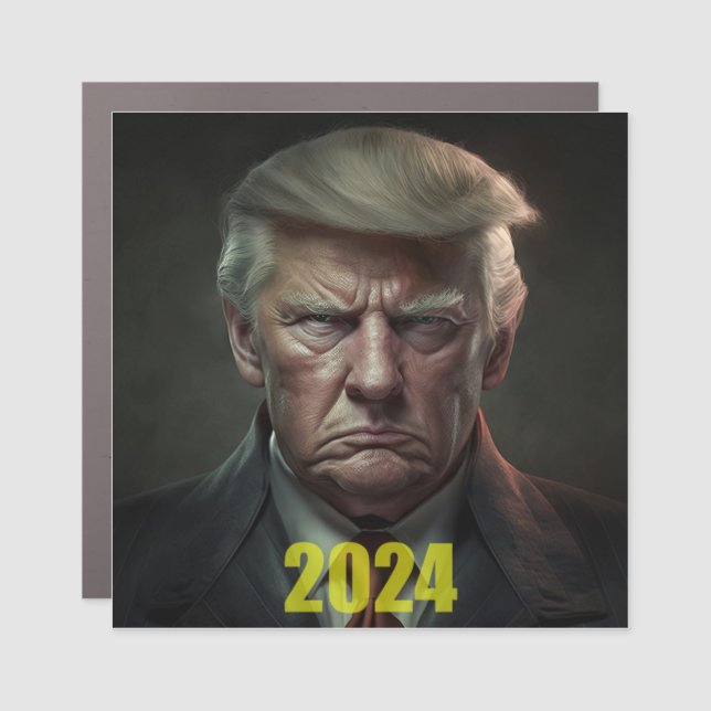 Trump 2024: The Revenge Tour Begins  Car Magnet (Front)