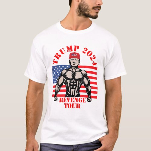Trump 2024 The Revenge Tour  Funny Trump Lover Te T_Shirt