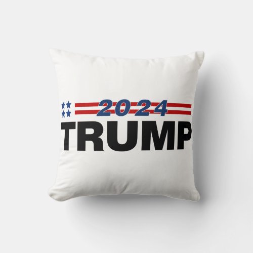 Trump 2024 throw pillow