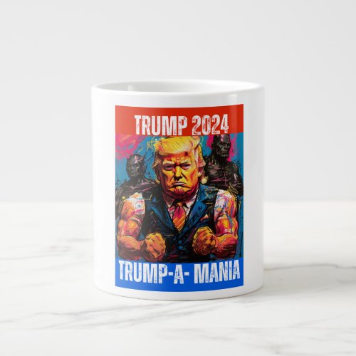 TRUMP 2024 TRUMP_A_MANIA GIANT COFFEE MUG