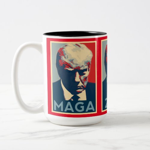 Trump 2024 Ultimate Mugshot Style MAGA Mug _ Red