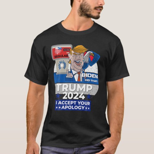 Trump 2024 US Eagle Gas Pump Conservative Anti Lib T_Shirt