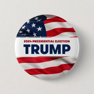 TRUMP 2024 US Presidential Election Button