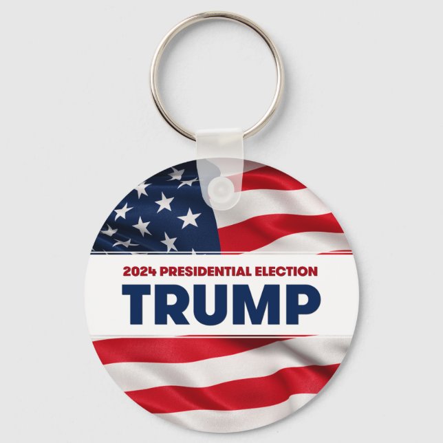 TRUMP 2024 US Presidential Election Keychain (Front)