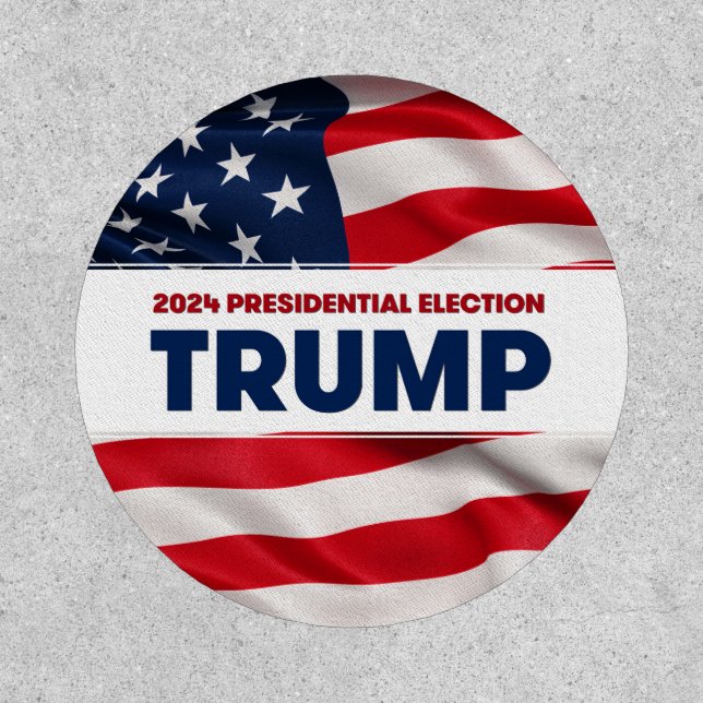 TRUMP 2024 US Presidential Election Patch (Front)