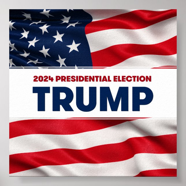 TRUMP 2024 US Presidential Election Poster (Front)
