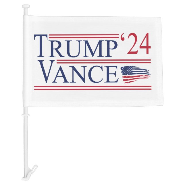 Trump 2024 Vance Car Flag (Front)