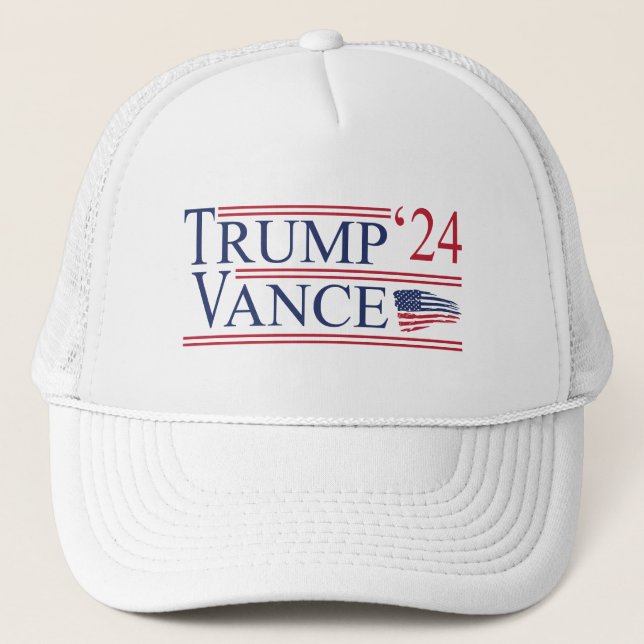 Trump 2024 Vance Trucker Hat (Front)