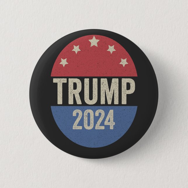 Trump 2024 Vote Again Funny Election Trump Again Button (Front)